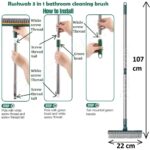 3 in 1 Bathroom Cleaning Brush with Wiper and Squeegee 9