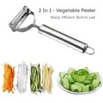 2 in 1 Stainless Steel Julienne Vegetable Peeler