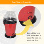 Oil-Free Electric Popcorn Maker 1200W | Hot Air Popper Machine for Healthy Snacks, Movie Nights & Home Parties - Image 5