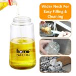 2-in-1 Glass Oil Sprayer & Dispenser Bottle 500ml – Leakproof, Non-Drip, Reusable for Cooking & Salad - Image 3