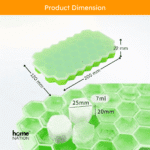 Flexible Silicone Honeycomb Ice Cube Tray with Lid | 37 Cavity Flexible Ice Tray for Whiskey, Cocktails & Baby Food - Image 6