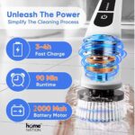 9 in 1 Electric Spin Scrubber – Rechargeable Floor, Tile & Bathroom Cleaning Brush - Image 7