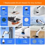 9 in 1 Electric Spin Scrubber – Rechargeable Floor, Tile & Bathroom Cleaning Brush - Image 6