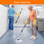 9 in 1 Electric Spin Scrubber – Rechargeable Floor, Tile & Bathroom Cleaning Brush - Image 3