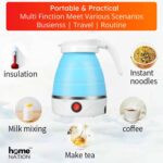 Foldable Electric Kettle 600 ML | Portable Travel Kettle | Fast Boil, Food Grade Silicone, Auto Shut-Off, Boil Dry Protection | Multicolor - Image 7