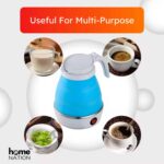 Foldable Electric Kettle 600 ML | Portable Travel Kettle | Fast Boil, Food Grade Silicone, Auto Shut-Off, Boil Dry Protection | Multicolor - Image 2