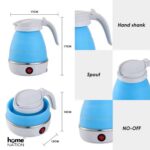 Foldable Electric Kettle 600 ML | Portable Travel Kettle | Fast Boil, Food Grade Silicone, Auto Shut-Off, Boil Dry Protection | Multicolor - Image 5