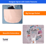 Waterproof Kitchen Apron for Women & Men – Washable Cooking Apron with Pocket & Hand Towel, Oil-Proof Wear-Resistant Chef Apron (Pink/Blue) - Image 5