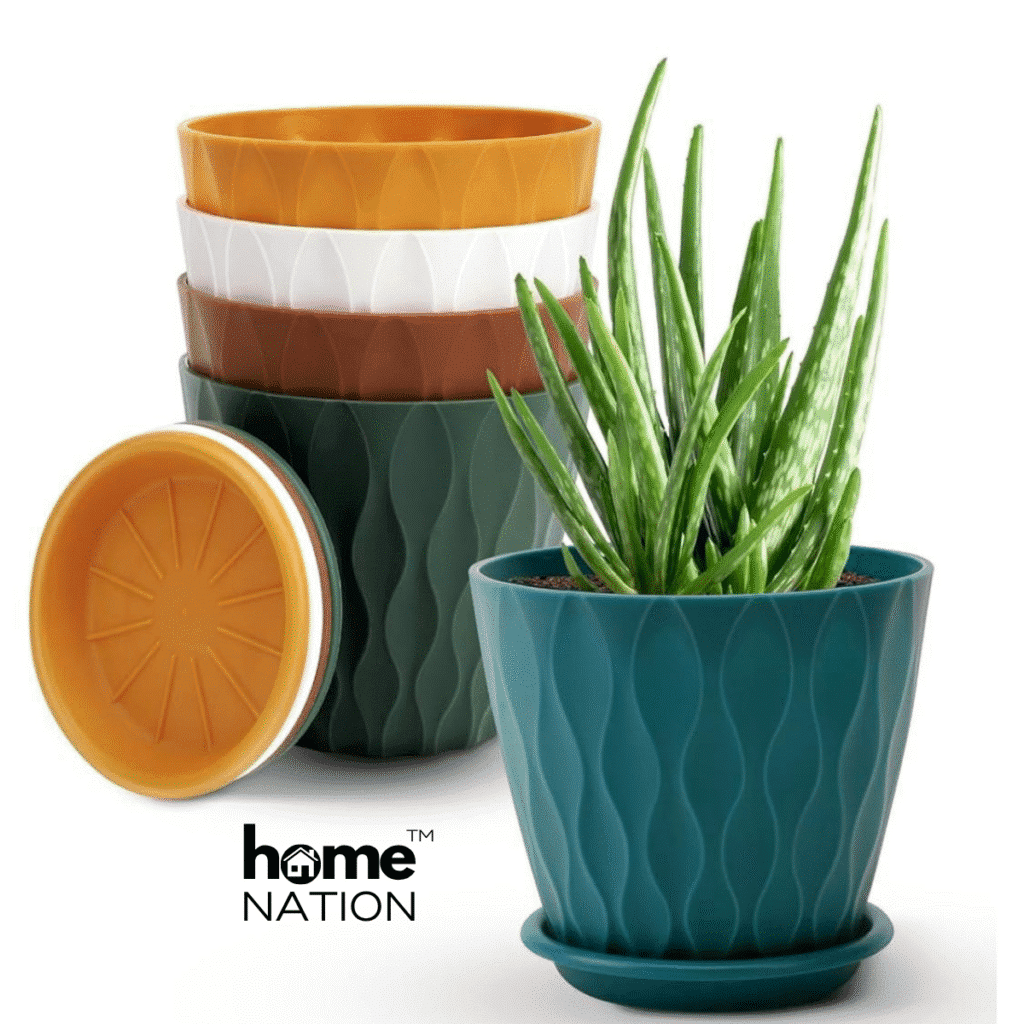 Round Flower Pots for Home Planters (1)
