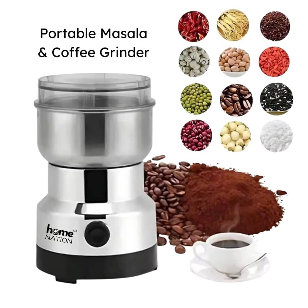 SS Electric Grinder for Masala and Coffee Beans
