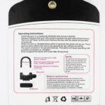 Motion Sensor Alarm Lock – 110dB Waterproof Anti Theft Padlock for Bike, Door, Window & Home Security | Battery Operated with 3 Keys - Image 7