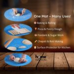 Silicone Kneading Mat for Chapati, Roti & Dough – Non-Stick Atta Kneading Mat, Food Grade Rolling Mat for Kitchen, Pastry & Fondant (50×40 cm, Multicolor) - Image 7