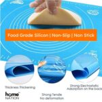 Silicone Kneading Mat for Chapati, Roti & Dough – Non-Stick Atta Kneading Mat, Food Grade Rolling Mat for Kitchen, Pastry & Fondant (50×40 cm, Multicolor) - Image 6