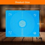 Silicone Kneading Mat for Chapati, Roti & Dough – Non-Stick Atta Kneading Mat, Food Grade Rolling Mat for Kitchen, Pastry & Fondant (50×40 cm, Multicolor) - Image 2
