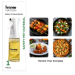 Oil Spray Bottle for Cooking 220ml – Premium Glass Olive Oil Dispenser for Kitchen, Air Fryer, Salad, Baking & Frying | Refillable Leak-Proof Sprayer - White - Image 3