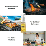 Oil Spray Bottle for Cooking 220ml – Premium Glass Olive Oil Dispenser for Kitchen, Air Fryer, Salad, Baking & Frying | Refillable Leak-Proof Sprayer - White - Image 4