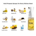 Oil Spray Bottle for Cooking 220ml – Premium Glass Olive Oil Dispenser for Kitchen, Air Fryer, Salad, Baking & Frying | Refillable Leak-Proof Sprayer - White - Image 2