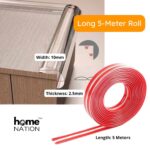 Baby Edge Protector Strip 5M | Soft Silicone Corner Guard & Baby Proofing Safety Tape for Furniture, Tables, Beds & Glass Edges | Transparent, Peel & Stick Edge Protection - Image 2