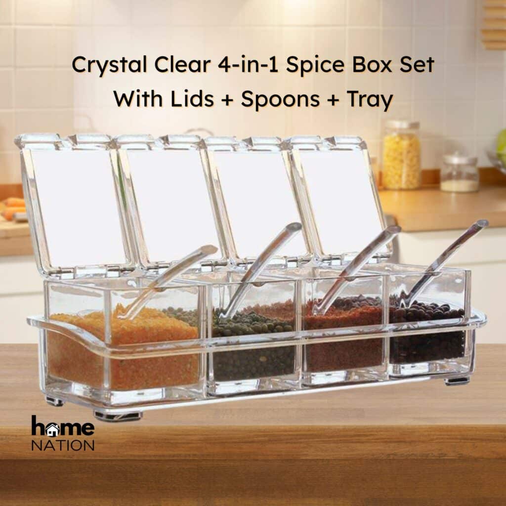 Crystal Clear 4-in-1 Spice Box