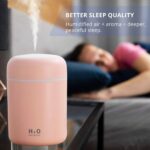 H2O USB Cool Mist Mini Humidifier with 7-Color LED Night Light & Aroma Diffuser | Portable Essential Oil Diffuser for Bedroom, Office & Car - Image 2