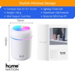 H2O USB Cool Mist Mini Humidifier with 7-Color LED Night Light & Aroma Diffuser | Portable Essential Oil Diffuser for Bedroom, Office & Car - Image 6