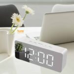 digital mirror LED alarm clock
