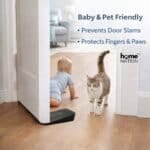 Home Nation Heavy Duty Non Slip Rubber Door Stopper, Door Wedge for Wooden Tile Carpet Floors, Strong Grip Door Stop for Home Office & Heavy Doors, Black - Image 4