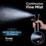 300 ml Multipurpose Water Spray Bottle | BPA Free Plastic Fine Mist Spray Bottle with Adjustable Nozzle & Trigger Pump | Refillable Empty Spray Bottle for Plants, Hair, Salon, Gardening, Cleaning & Ironing Use - Image 7