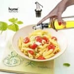 500ml Glass Oil Dispenser Bottle for Kitchen with Non-Drip Pourer, Leak-Proof Olive Oil & Vinegar Dispenser, Transparent Cooking Oil Bottle with Spout for Controlled Pouring & Mess-Free Storage - Image 2