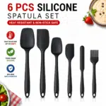 6-piece silicone spatula set display