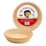 Home Nation™ Air Fryer Paper Liners 100 PCS (8 Inch Round) – Disposable Parchment Paper Liners, Non-Stick, Oil Proof, Greaseproof & Heat Resistant Baking Sheets for Air Fryer Basket, Oven & Microwave - Image 6